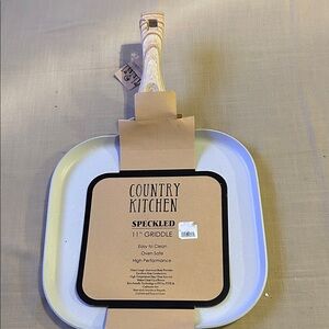 NWT Country Kitchen Speckled Griddle - White